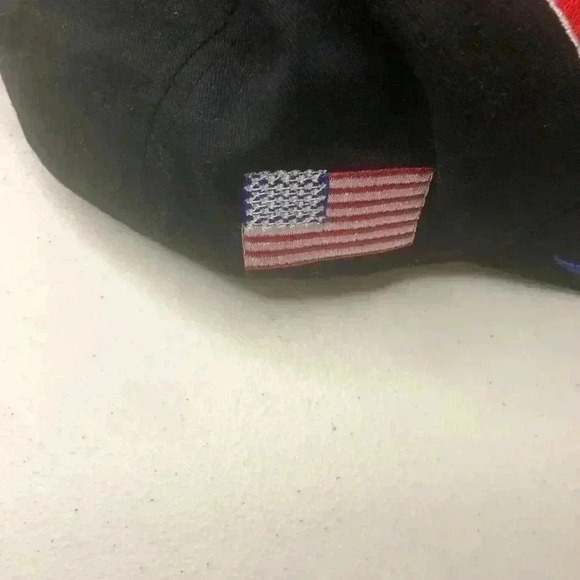 Hot Leathers Mens Motorcycle Baseball Cap Motorcycle and Flames Embroidered - Picture 4 of 5